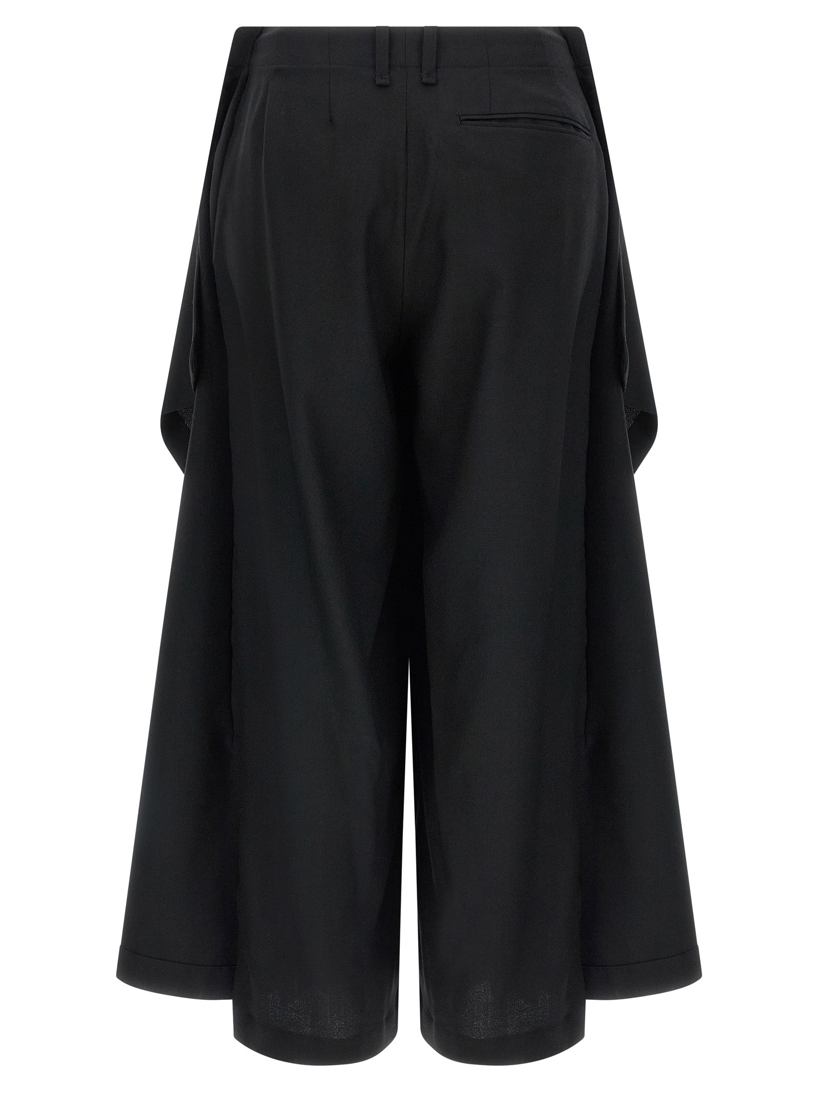 Issey Miyake Black Wool Casual Pants