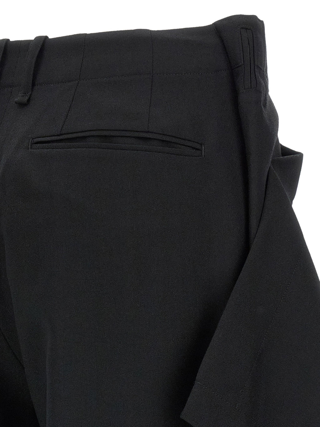 Issey Miyake Black Wool Casual Pants