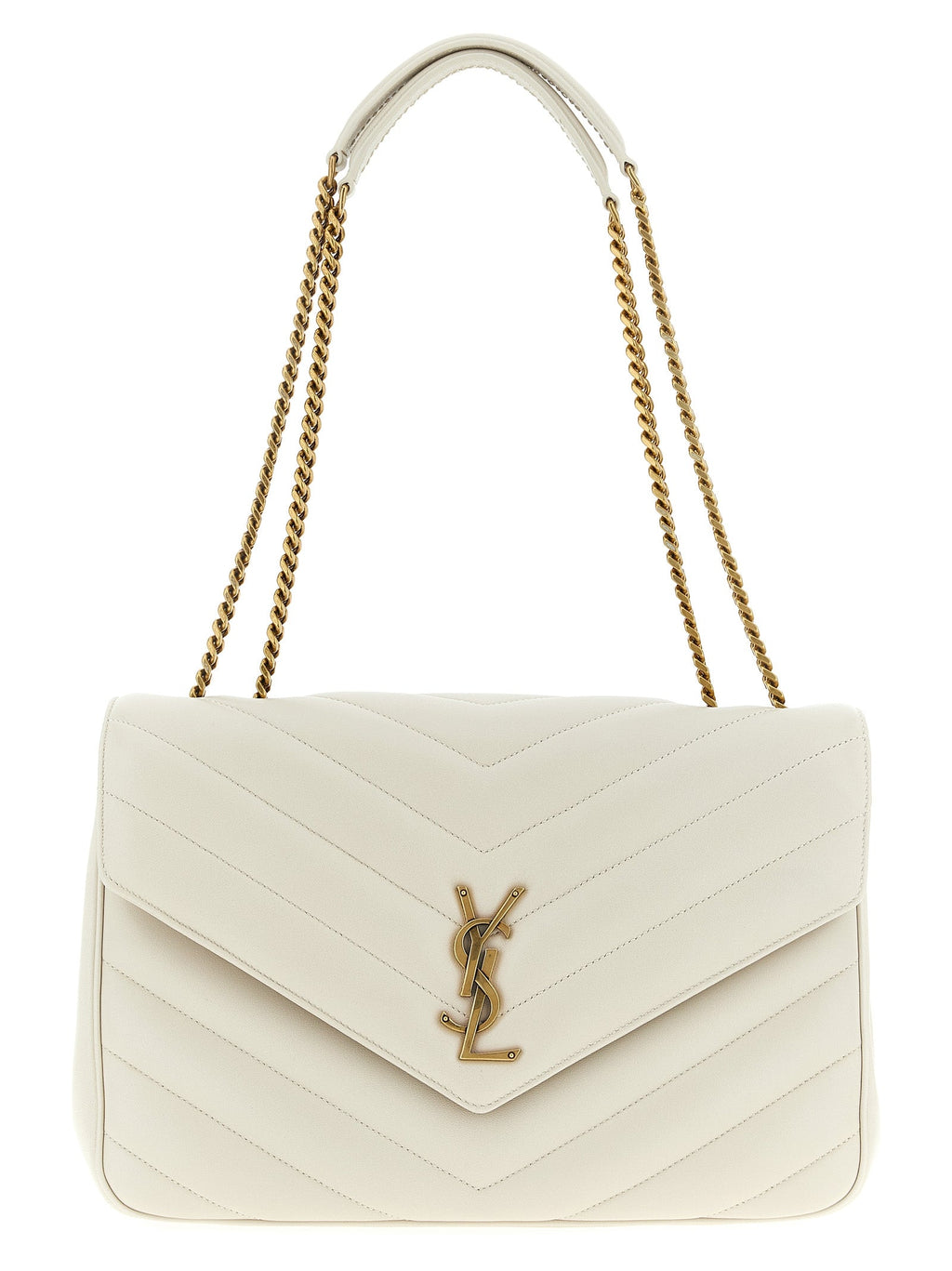 Saint Laurent Beige Lamb Leather Shoulder Bag Saint Laurent