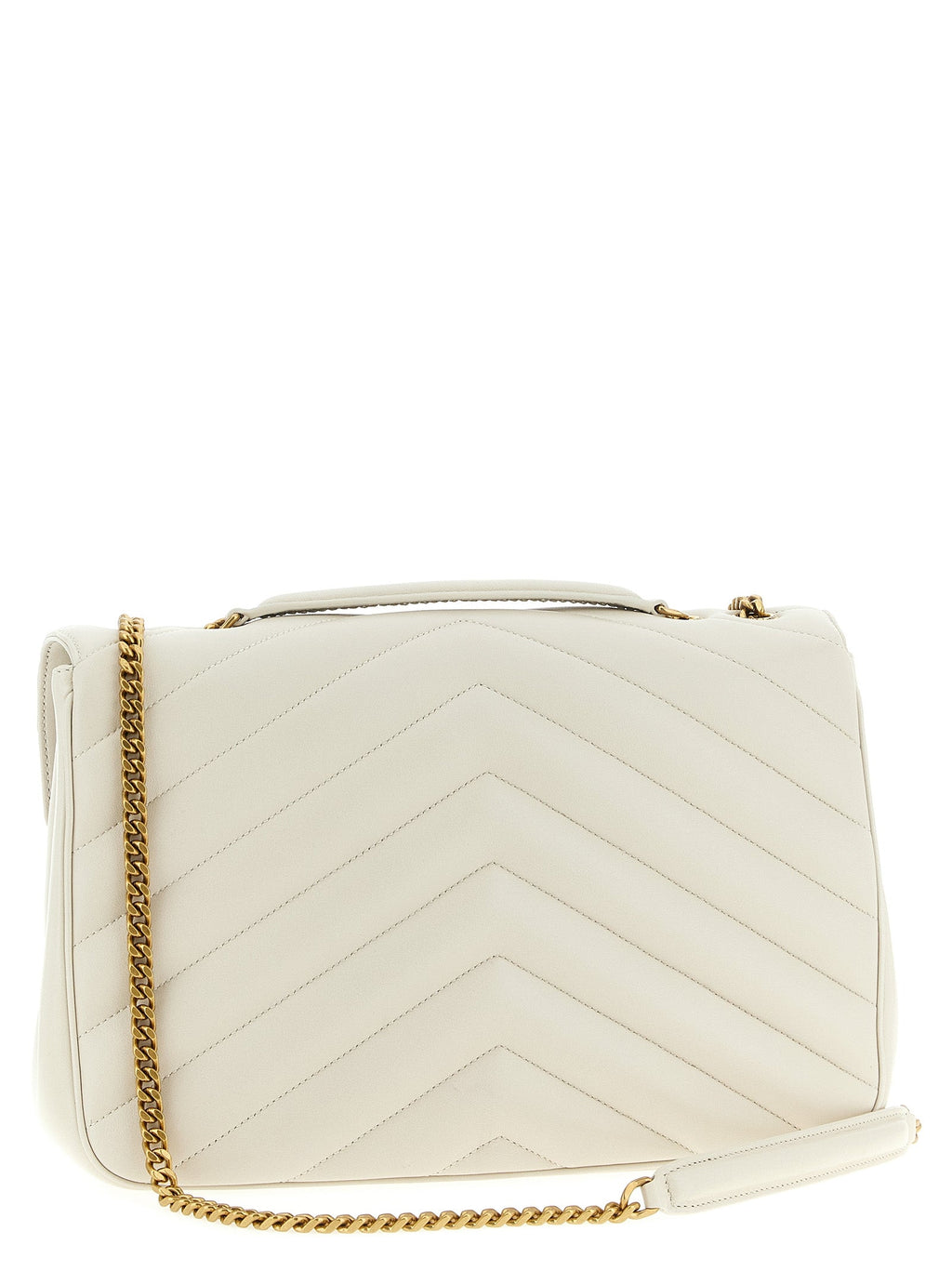 Saint Laurent Beige Lamb Leather Shoulder Bag Saint Laurent