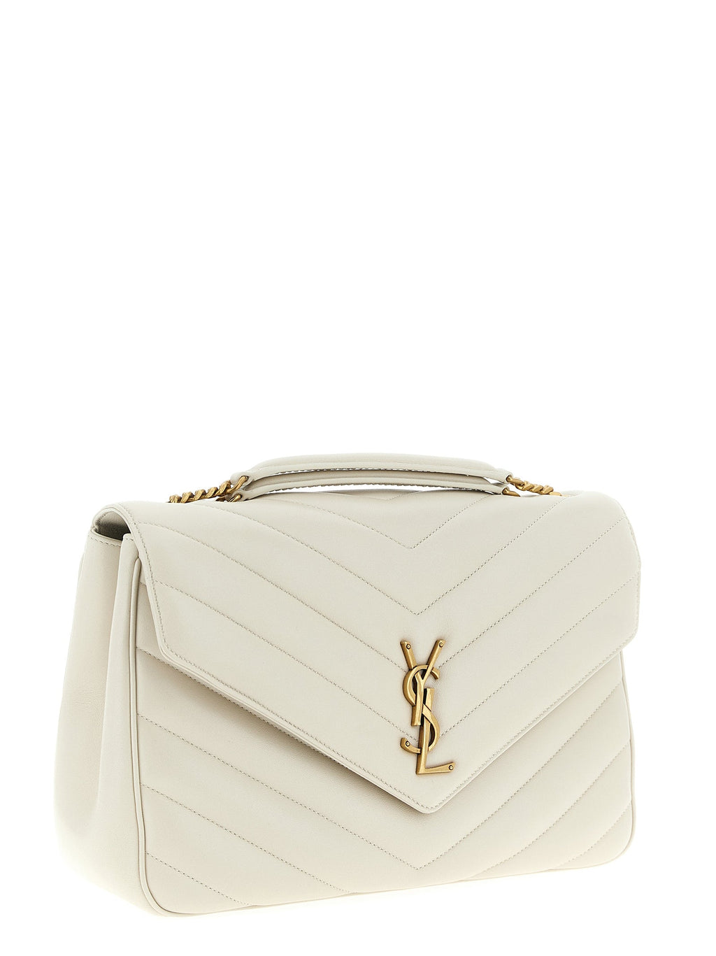 Saint Laurent Beige Lamb Leather Shoulder Bag Saint Laurent
