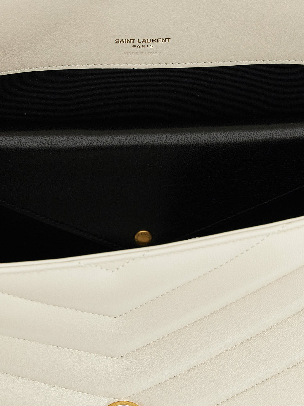 Saint Laurent Beige Lamb Leather Shoulder Bag Saint Laurent