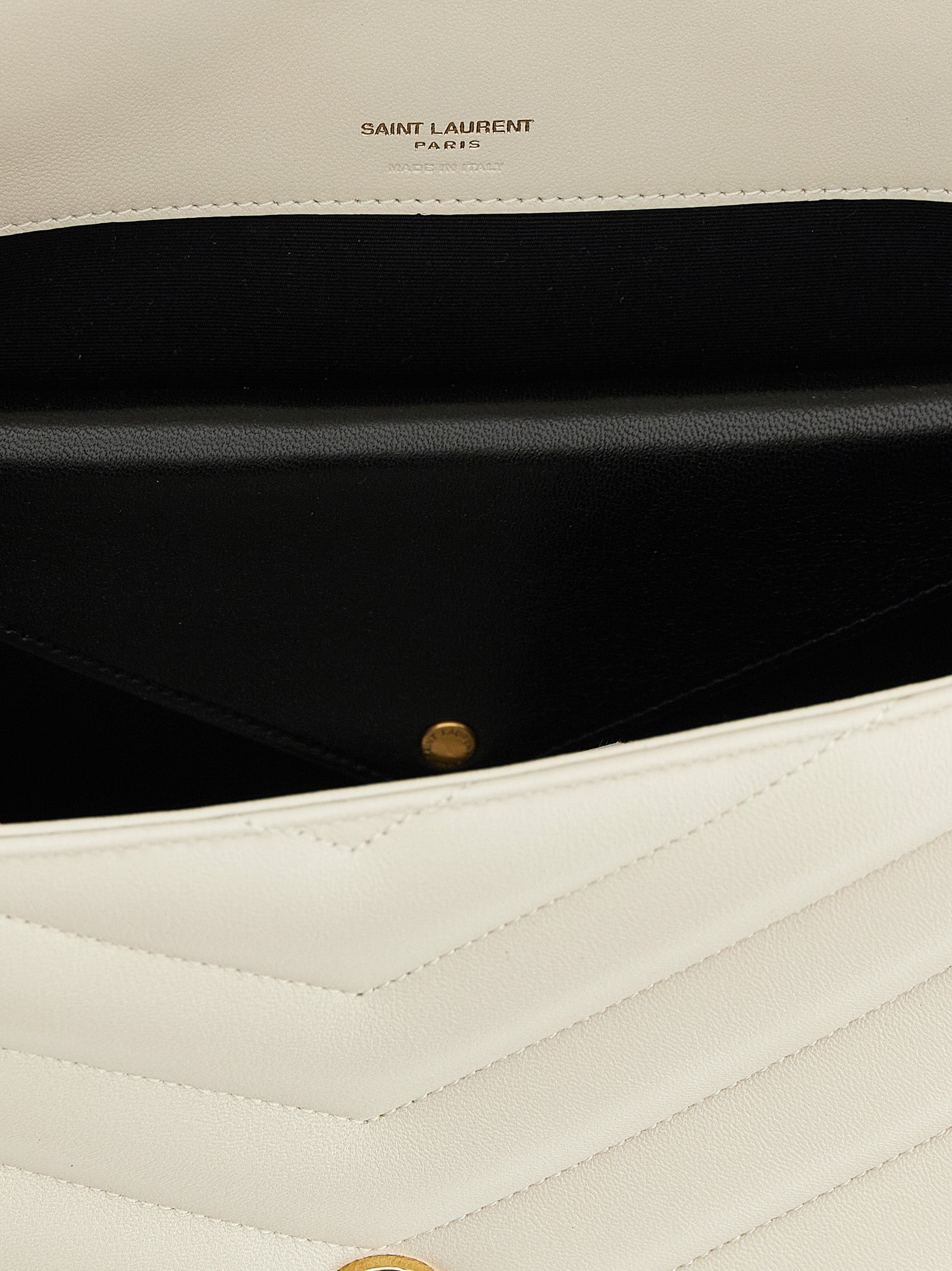 Saint Laurent Beige Lamb Leather Shoulder Bag Saint Laurent
