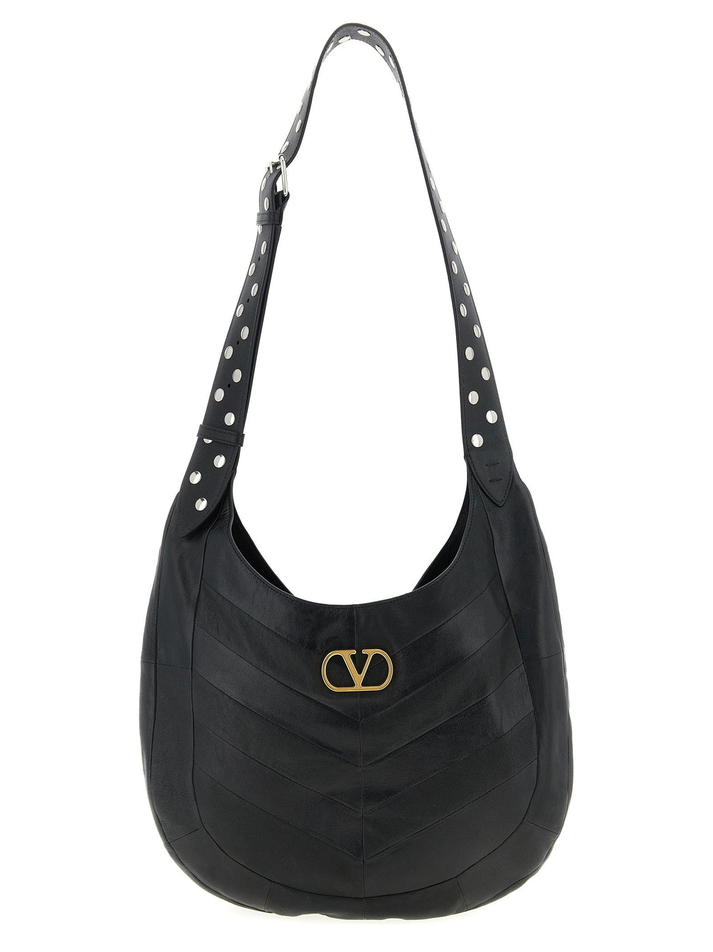 Valentino Garavani Black Lamb Leather Shoulder Bag