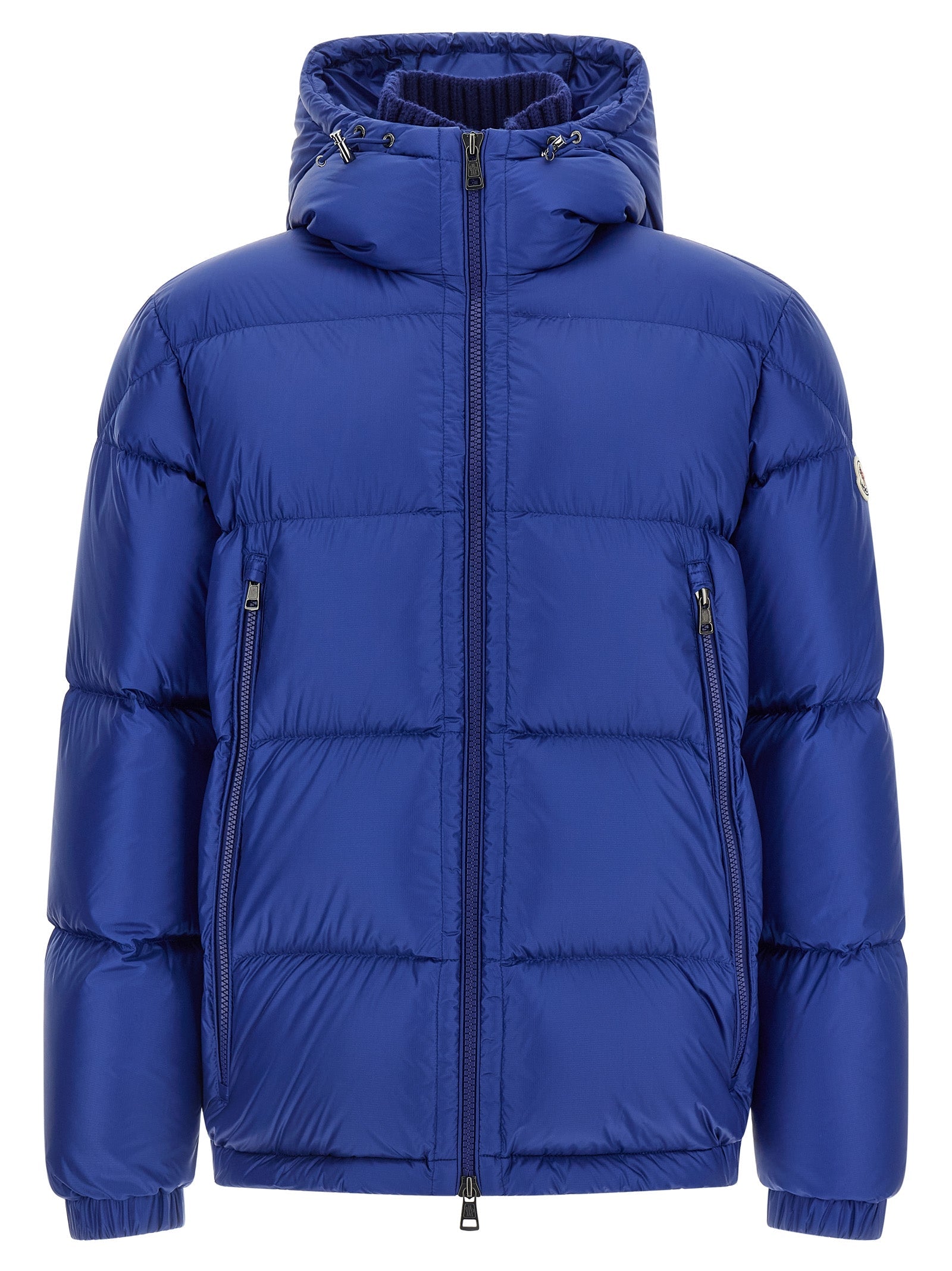 Moncler Blue Polyamide Full-Length Jacket