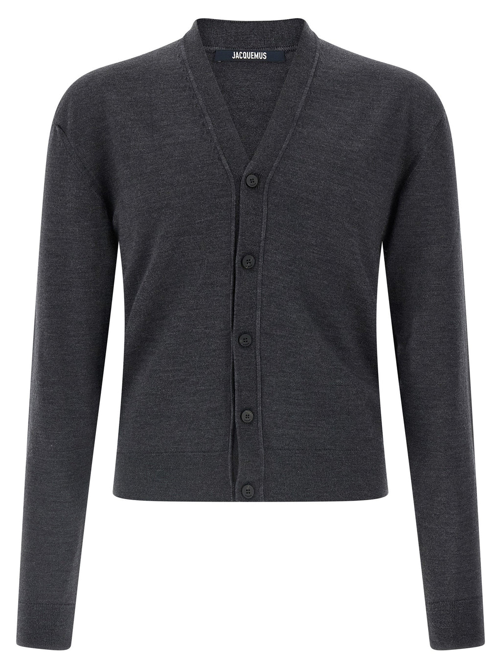 Jacquemus Gray Merino Wool Cardigan