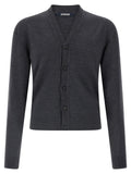 Jacquemus Gray Merino Wool Cardigan