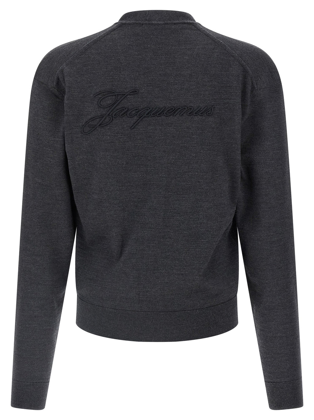 Jacquemus Gray Merino Wool Cardigan