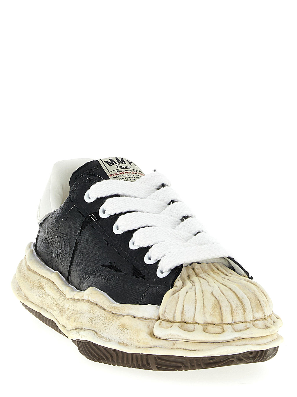 Maison Mihara Yasuhiro Black Cotton Sneakers