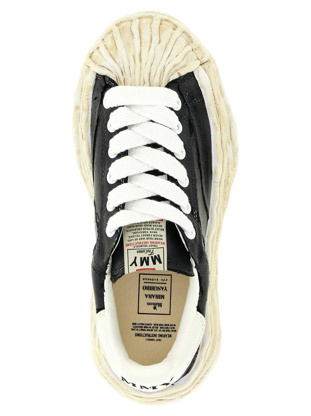 Maison Mihara Yasuhiro Black Cotton Sneakers