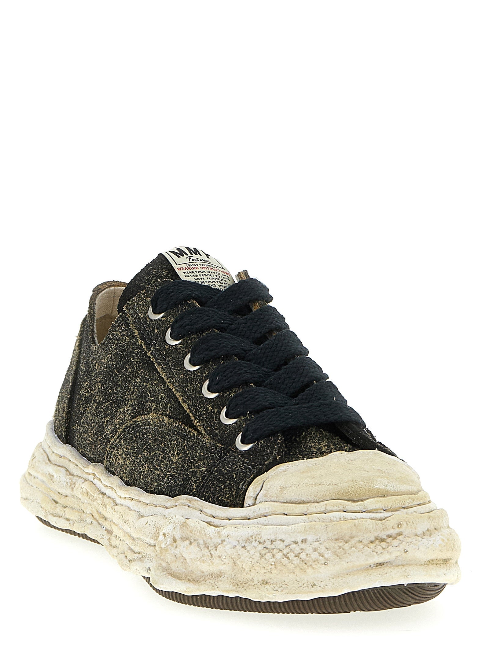 Maison Mihara Yasuhiro Black Cowhide Low Top Sneakers