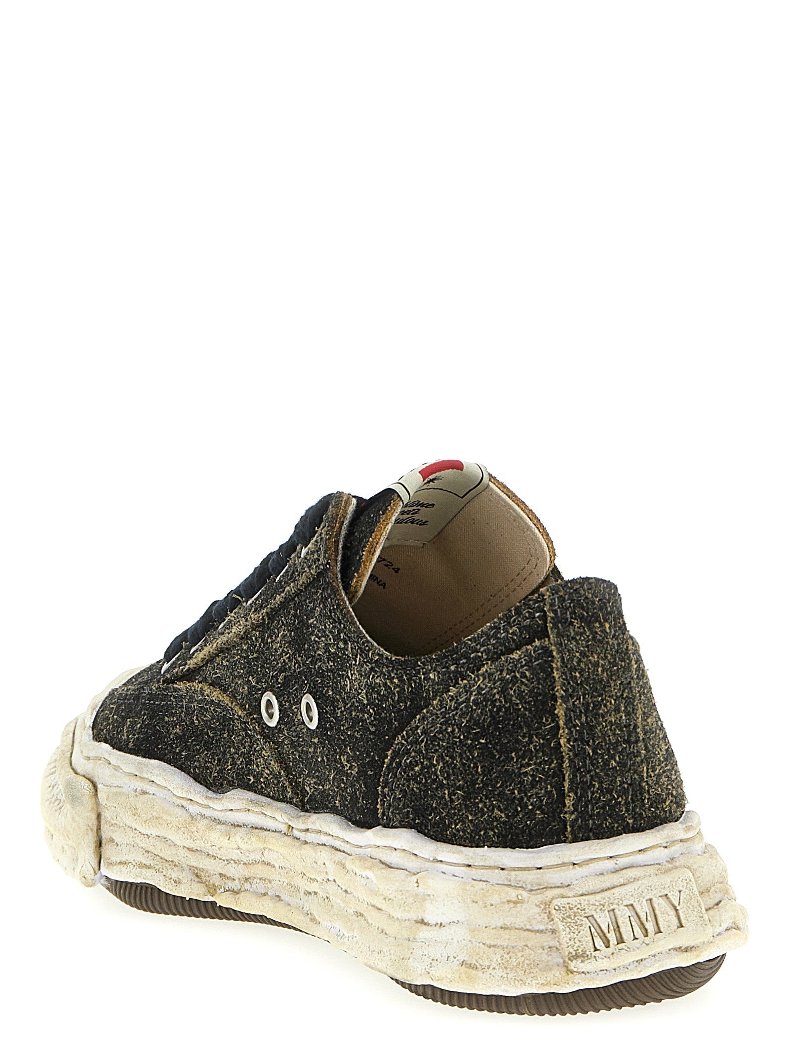 Maison Mihara Yasuhiro Black Cowhide Low Top Sneakers
