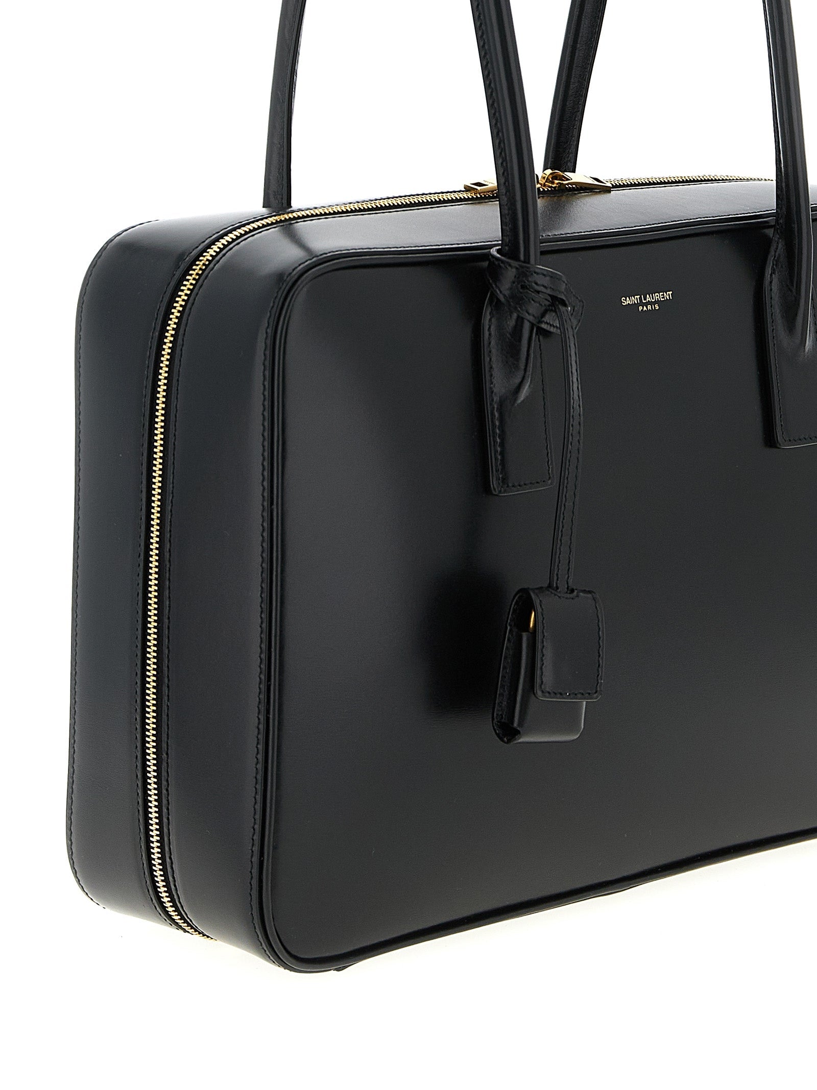 Saint Laurent Black Calfskin Shoulder Bag