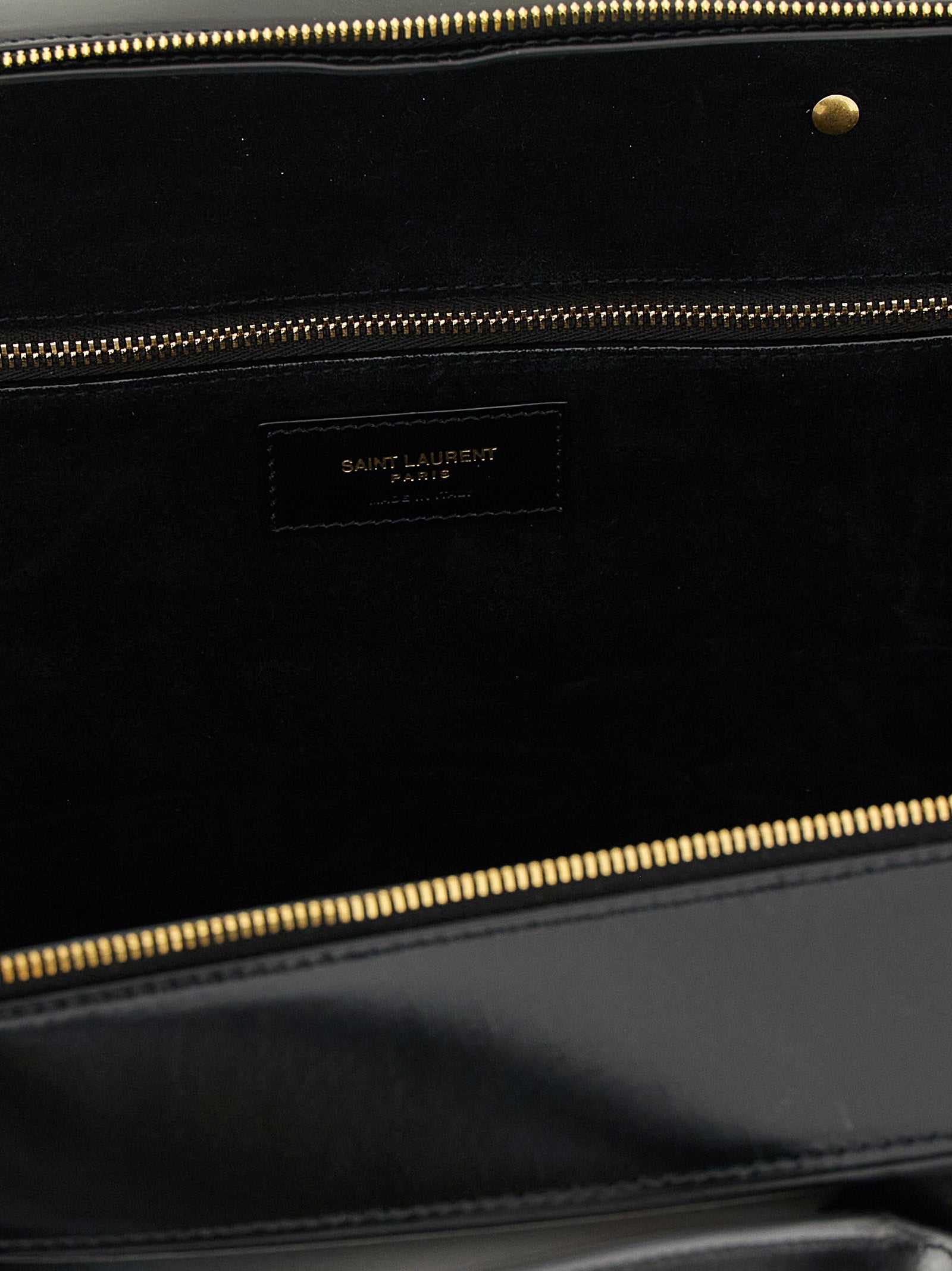 Saint Laurent Black Calfskin Shoulder Bag