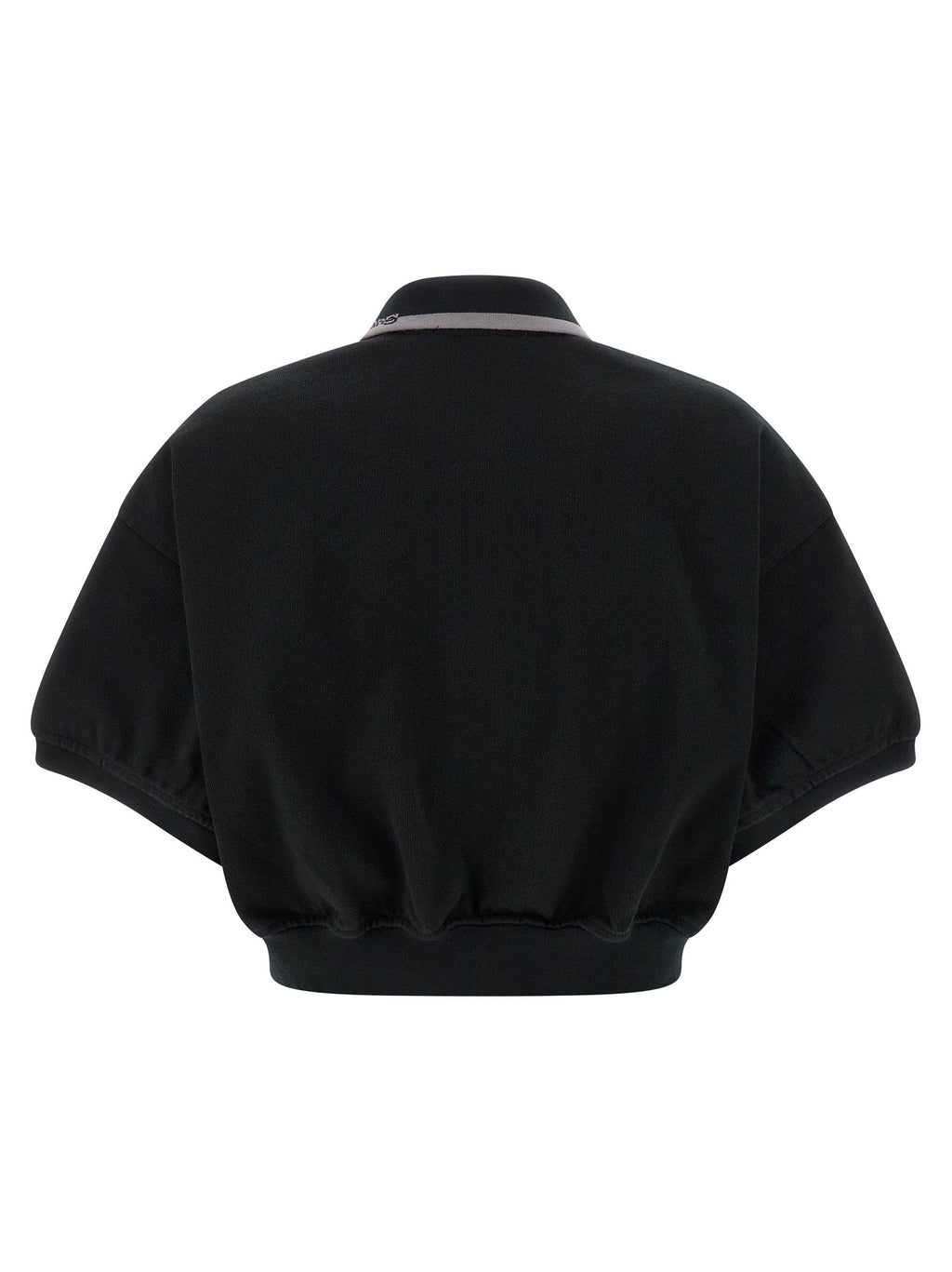 T BY ALEXANDER WANG Black Cotton Polo Shirt