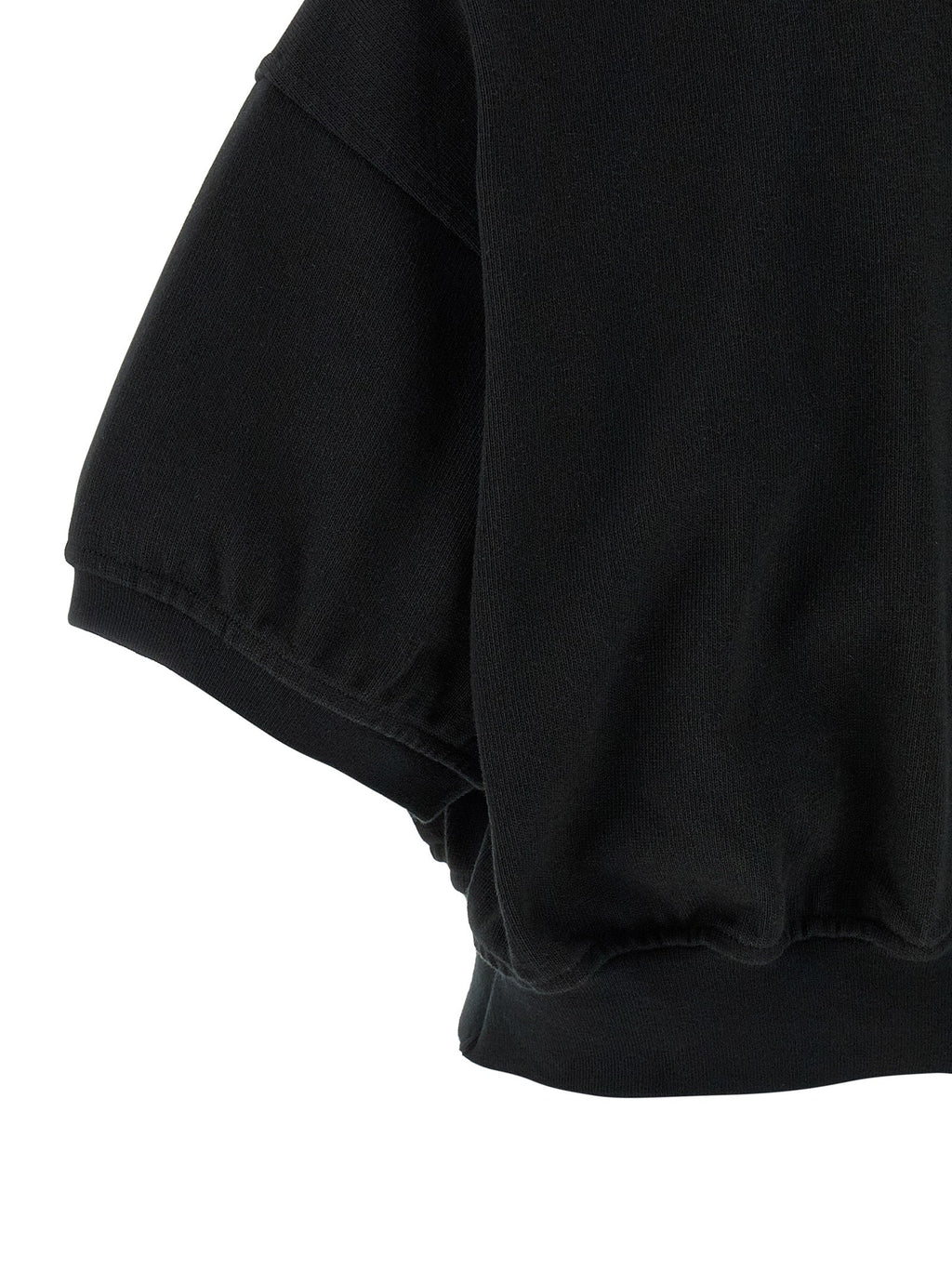 T BY ALEXANDER WANG Black Cotton Polo Shirt