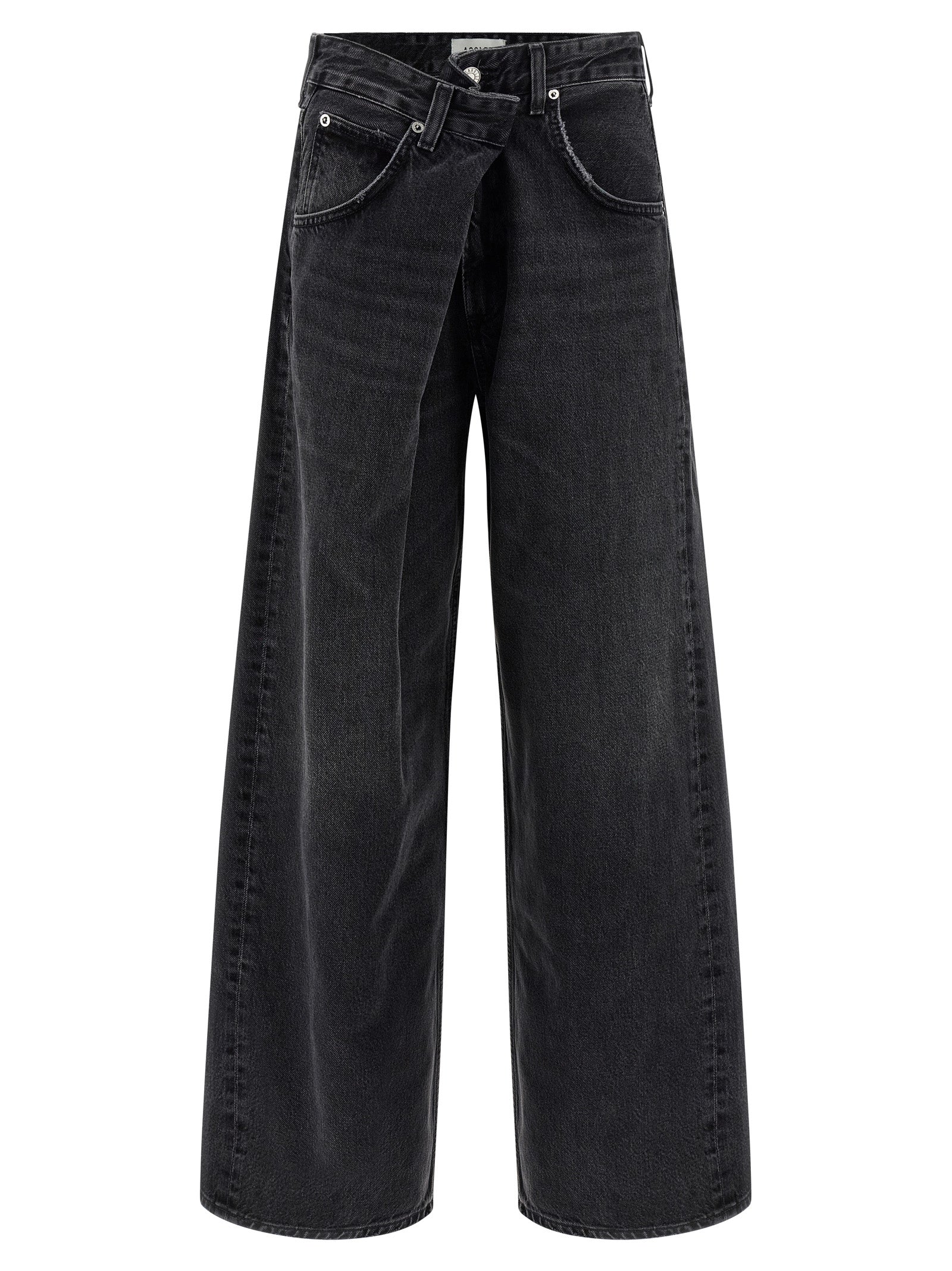 Agolde Black Cotton Jeans Denim