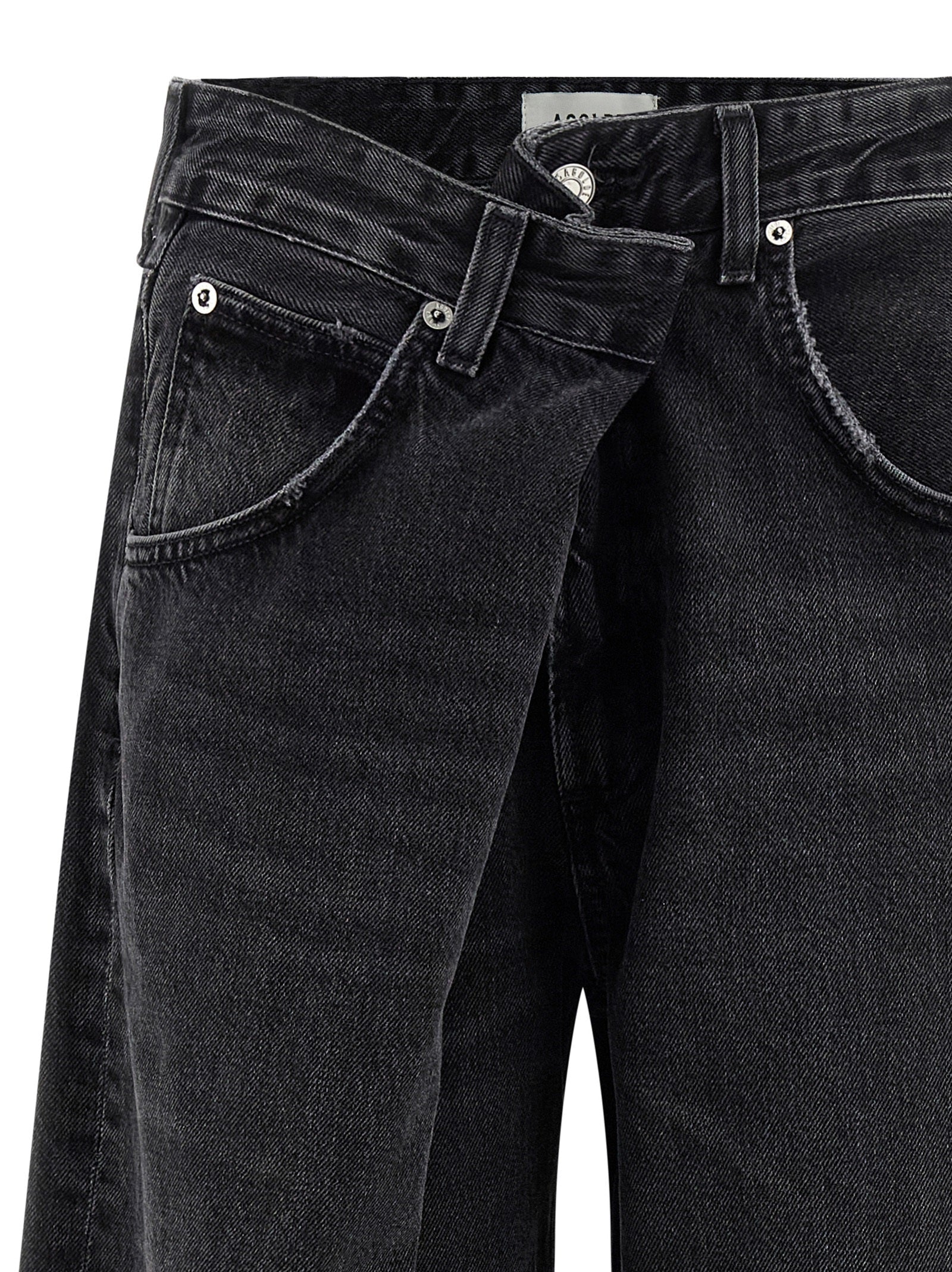 Agolde Black Cotton Jeans Denim