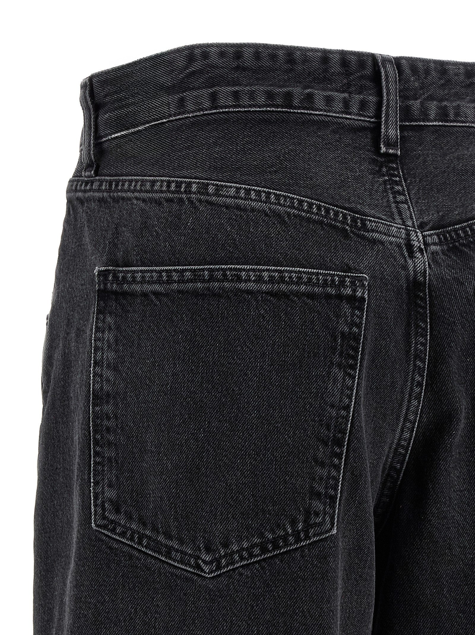 Agolde Black Cotton Jeans Denim