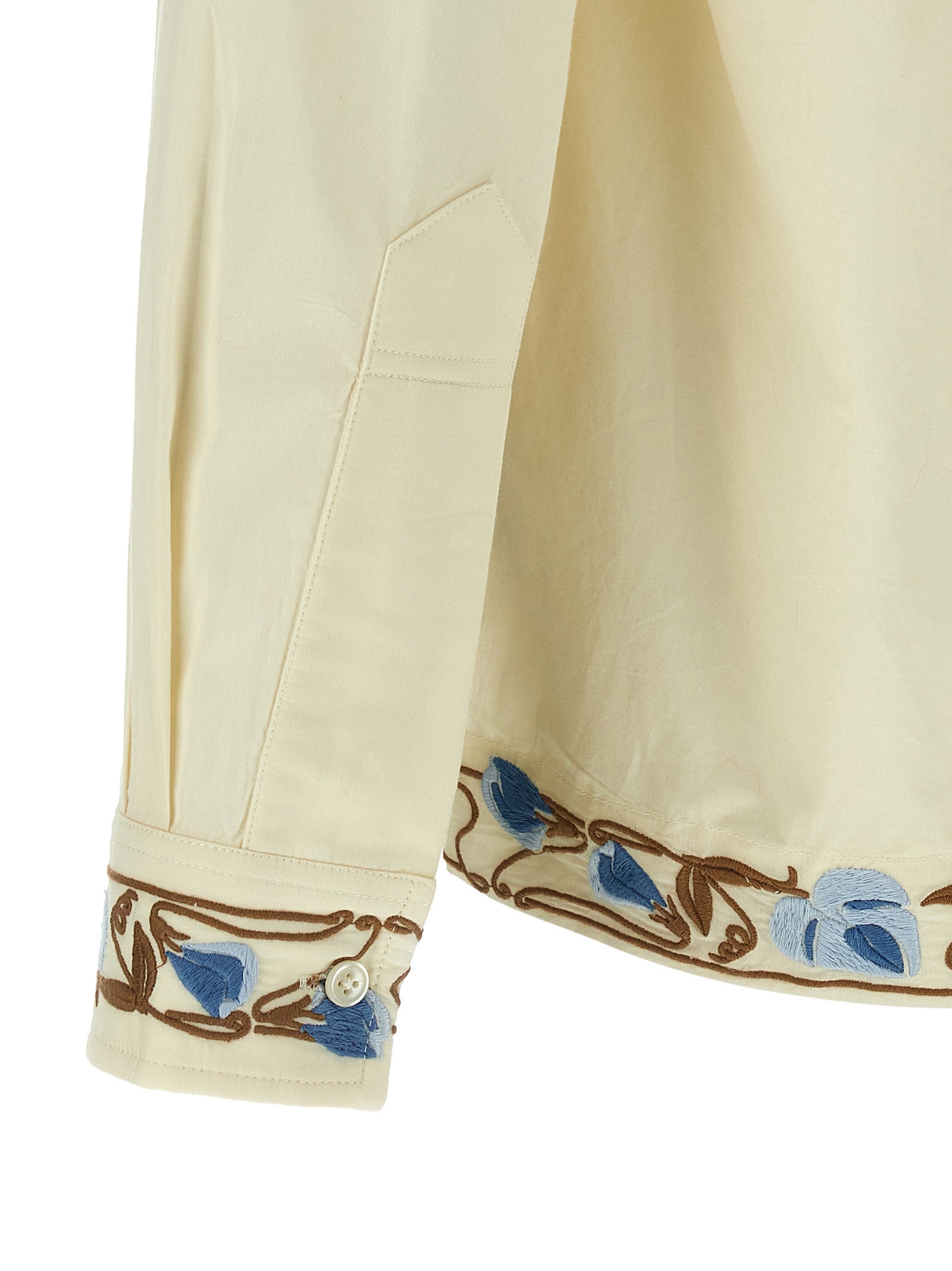 BODE Beige Cotton Blouse