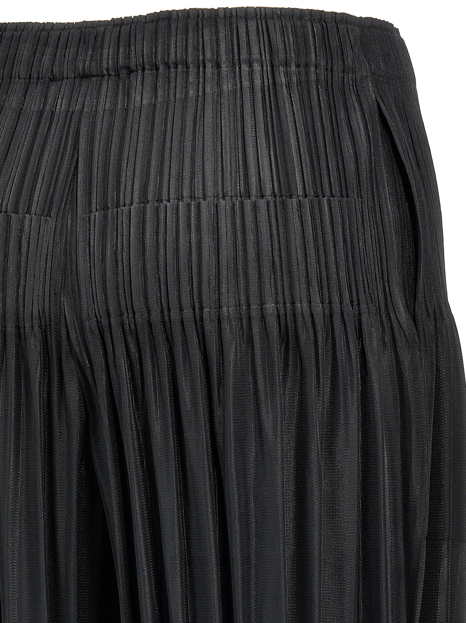 PLEATS PLEASE ISSEY MIYAKE Black Polyester Casual Pants PLEATS PLEASE ISSEY MIYAKE