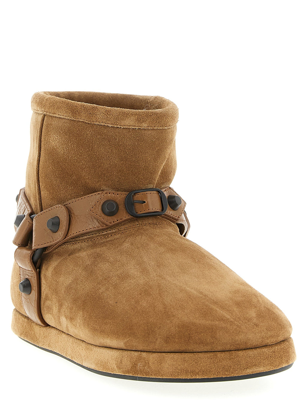 Balenciaga Beige Calfskin Ankle Boots