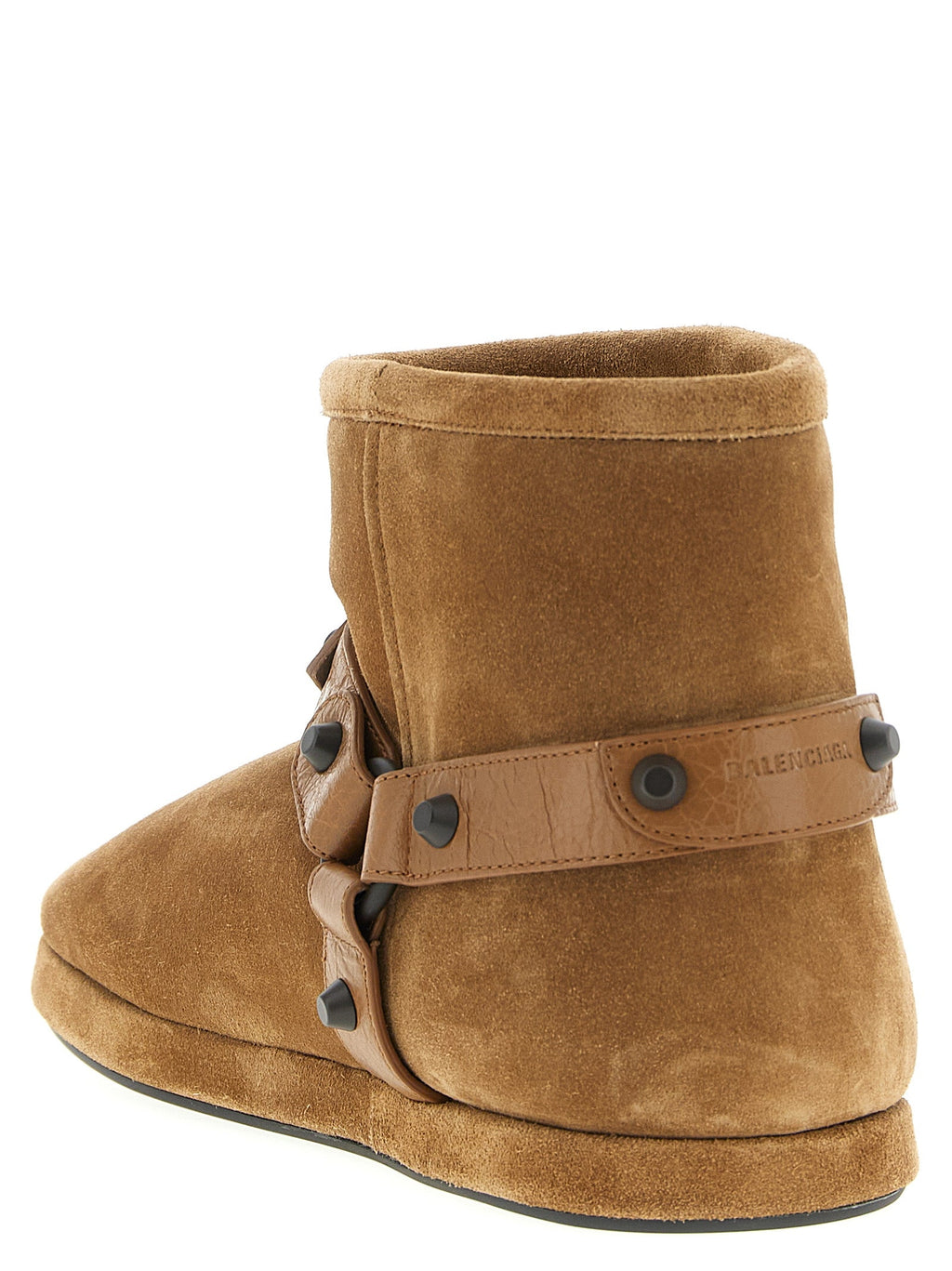 Balenciaga Beige Calfskin Ankle Boots