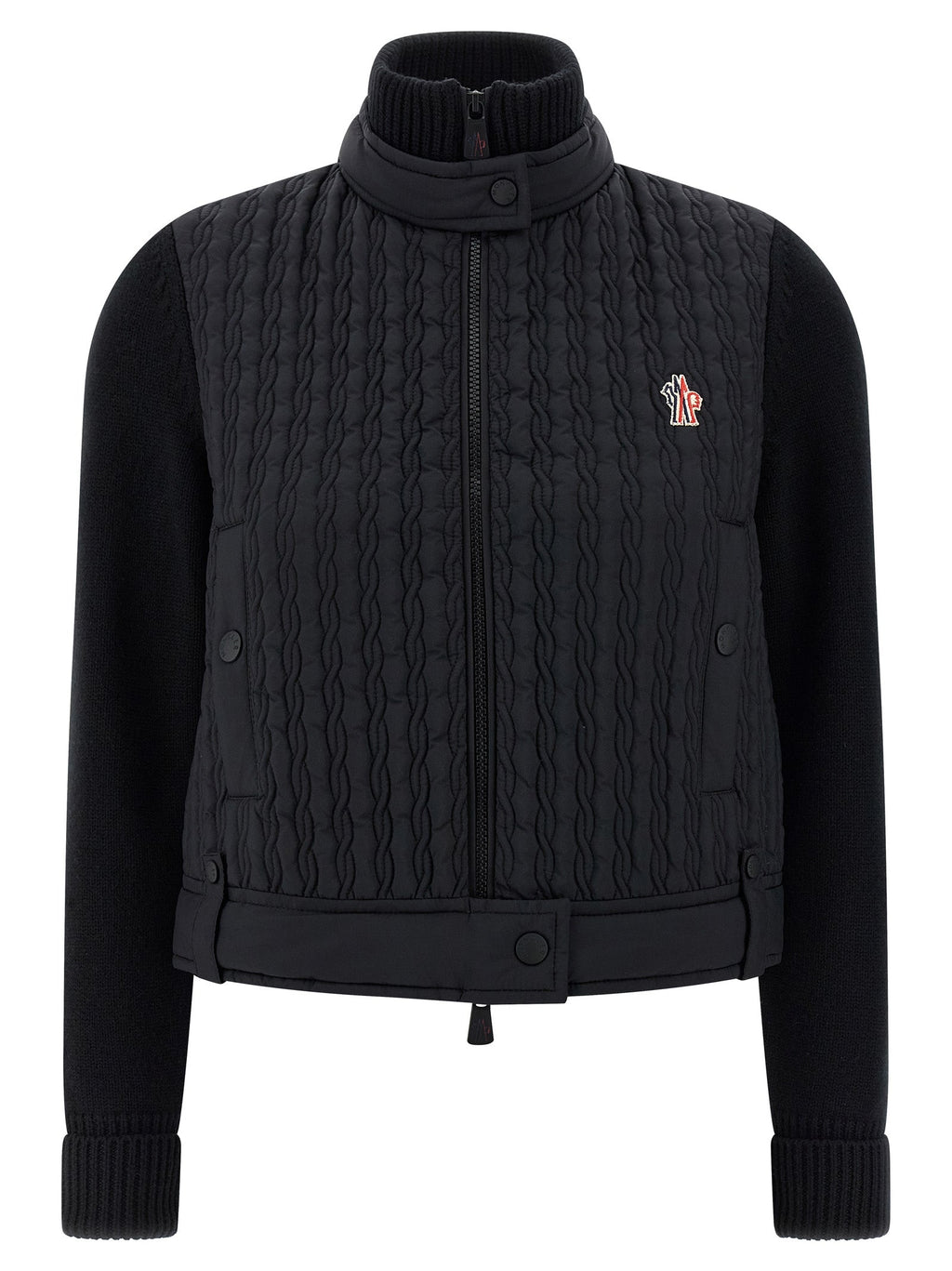 Moncler Grenoble Black Polyamide Cardigan