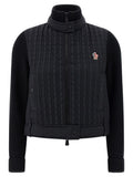 Moncler Grenoble Black Polyamide Cardigan