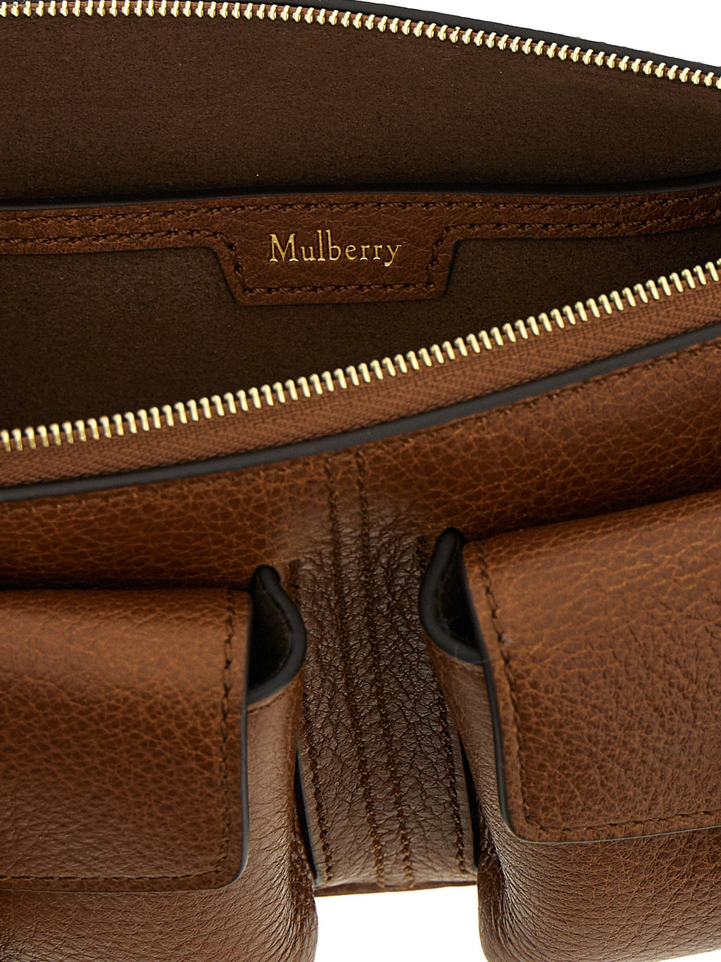 Mulberry Brown Calfskin Shoulder Bag