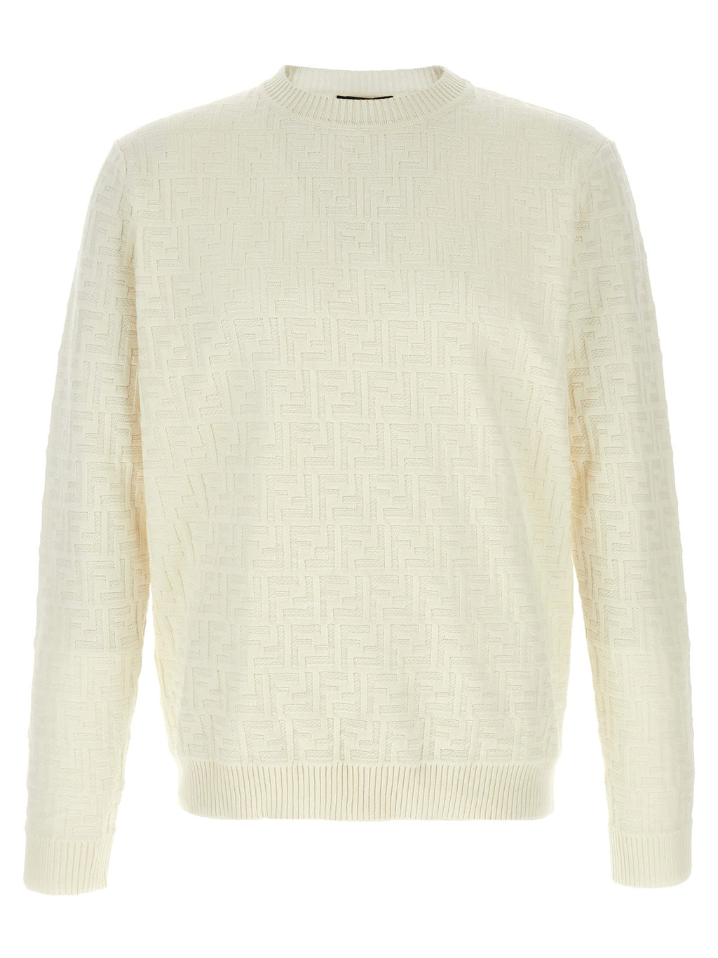 Fendi White Cotton Cardigan
