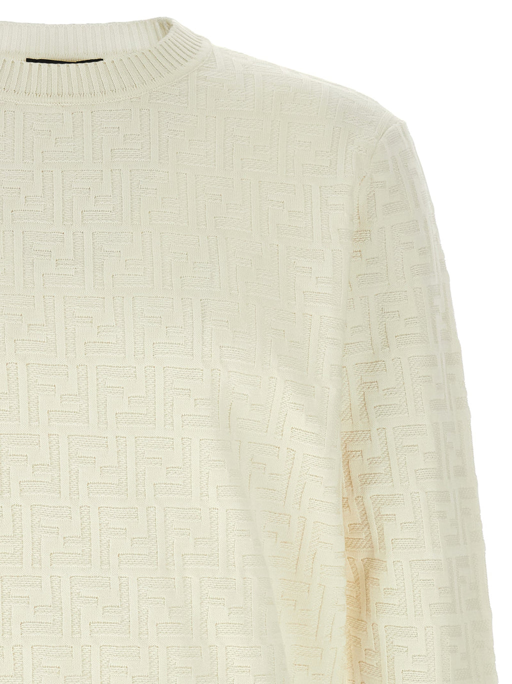 Fendi White Cotton Cardigan