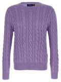 Polo Ralph Lauren Purple Cotton Cardigan