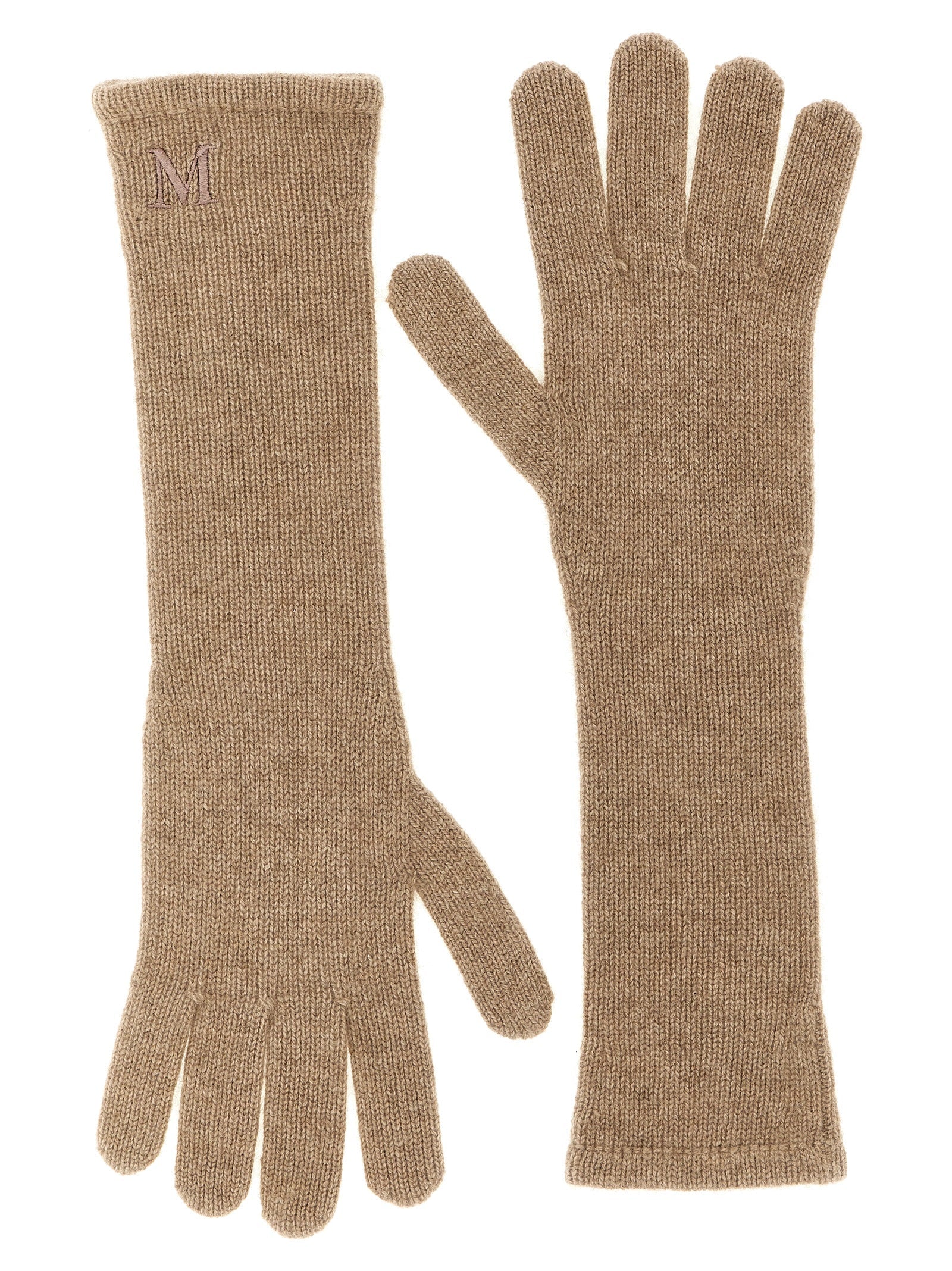 Max Mara Beige Cashmere Gloves
