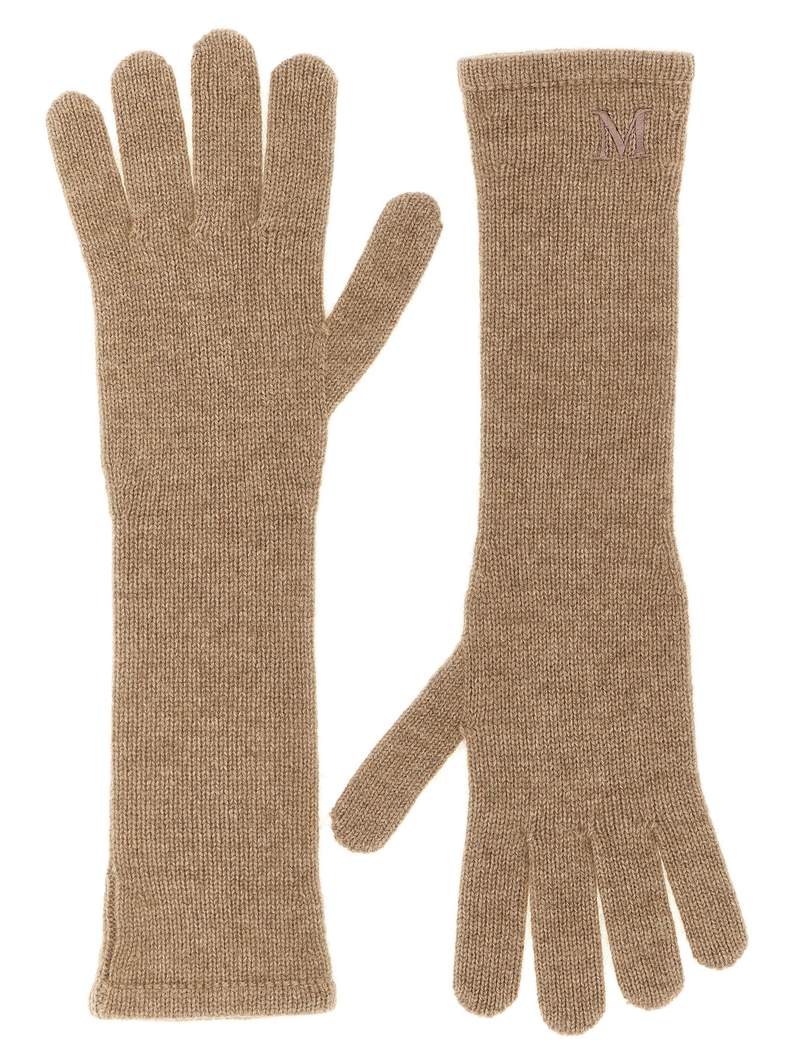 Max Mara Beige Cashmere Gloves
