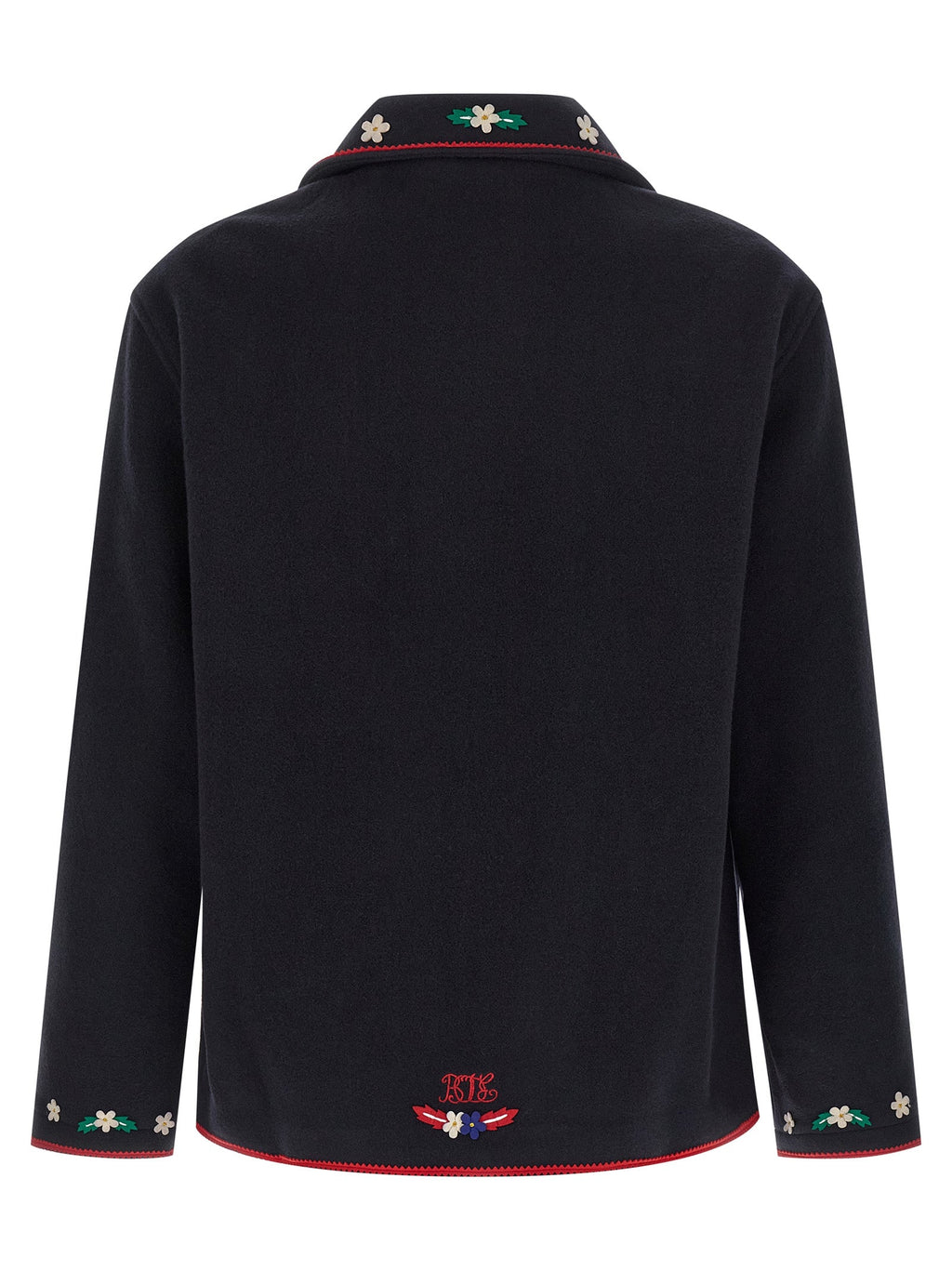 BODE Blue Wool Full-Length Jacket