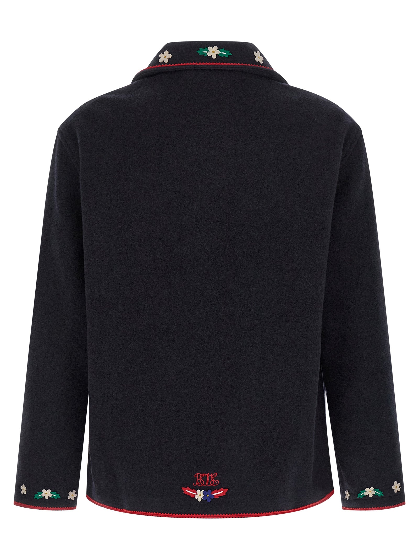 BODE Blue Wool Full-Length Jacket