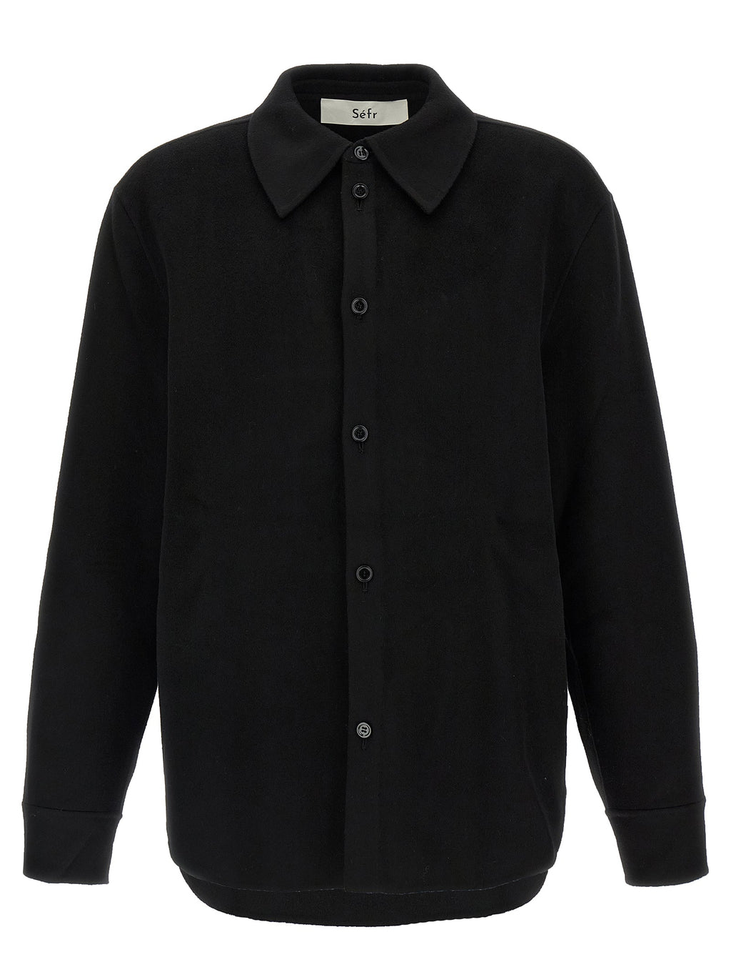 SÉFR Black Wool Blouse