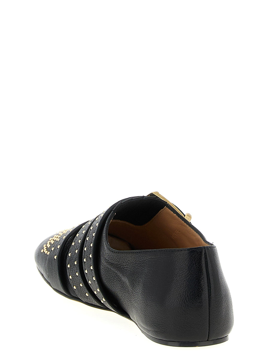 Chloé Black Lamb Leather Ballet Flats