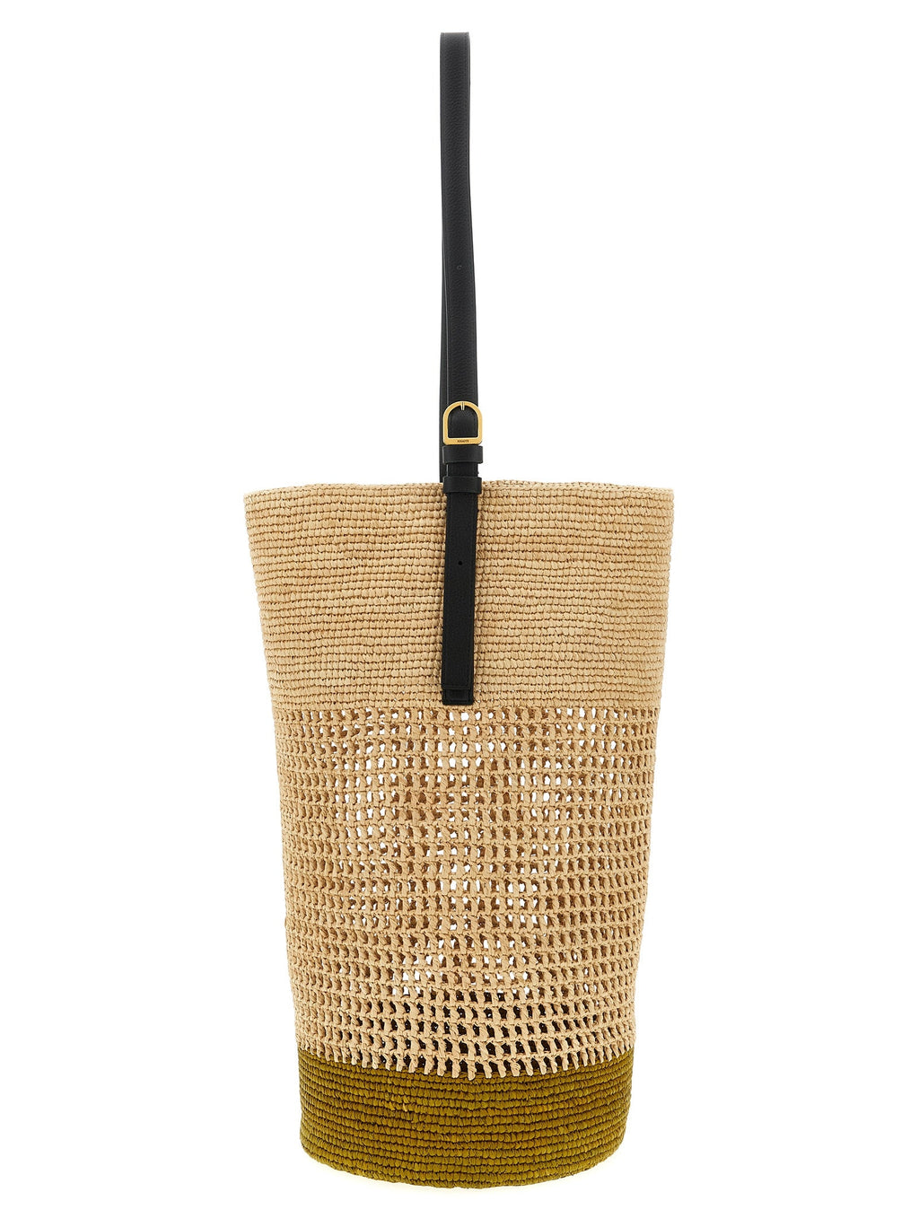 Khaite Beige Sisal Shoulder Bag