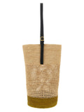 Khaite Beige Sisal Shoulder Bag