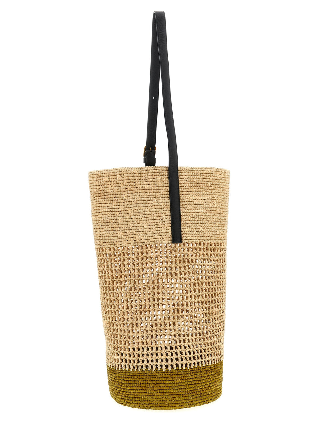 Khaite Beige Sisal Shoulder Bag
