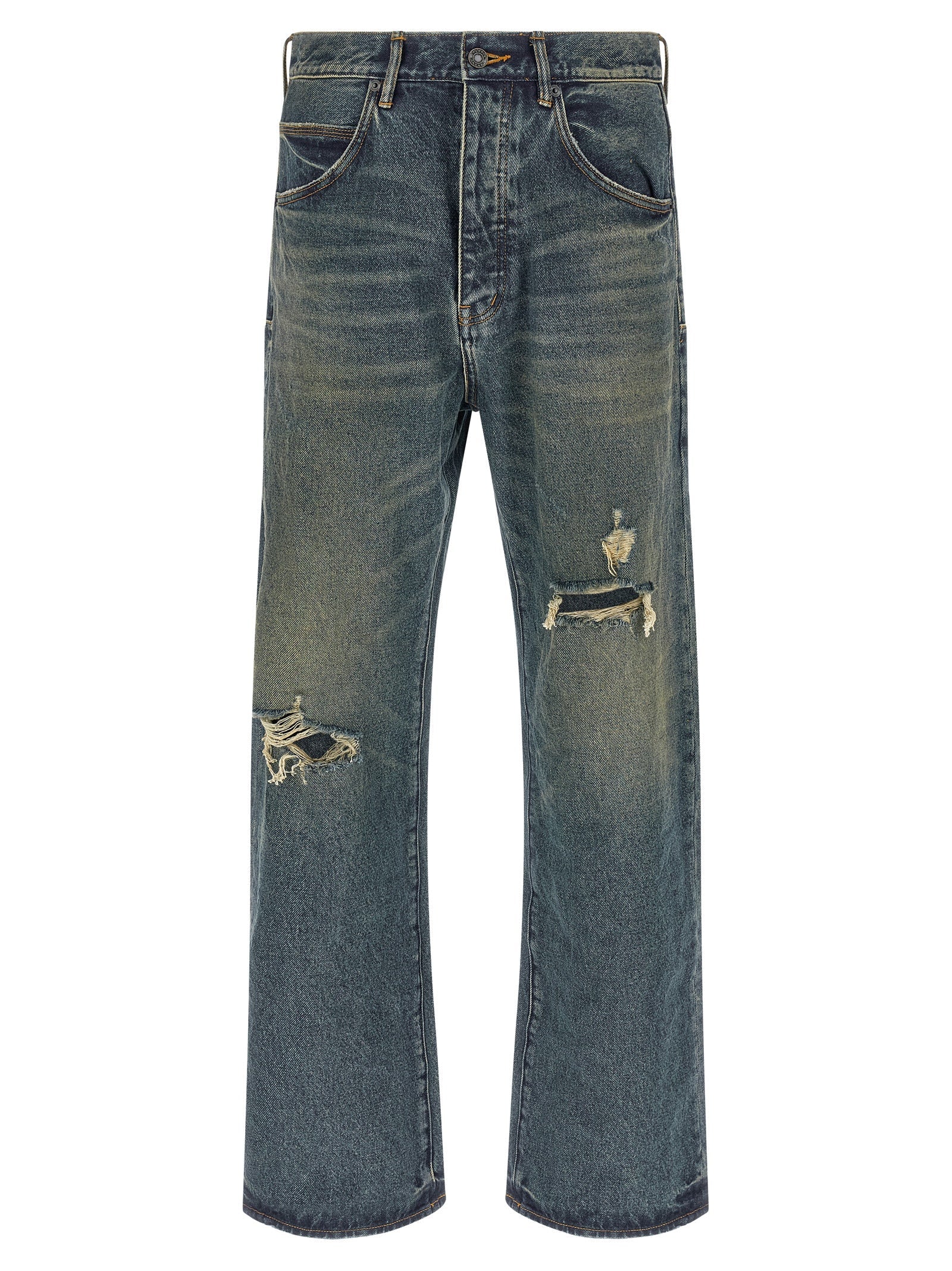 PURPLE Blue Cotton Jeans Denim