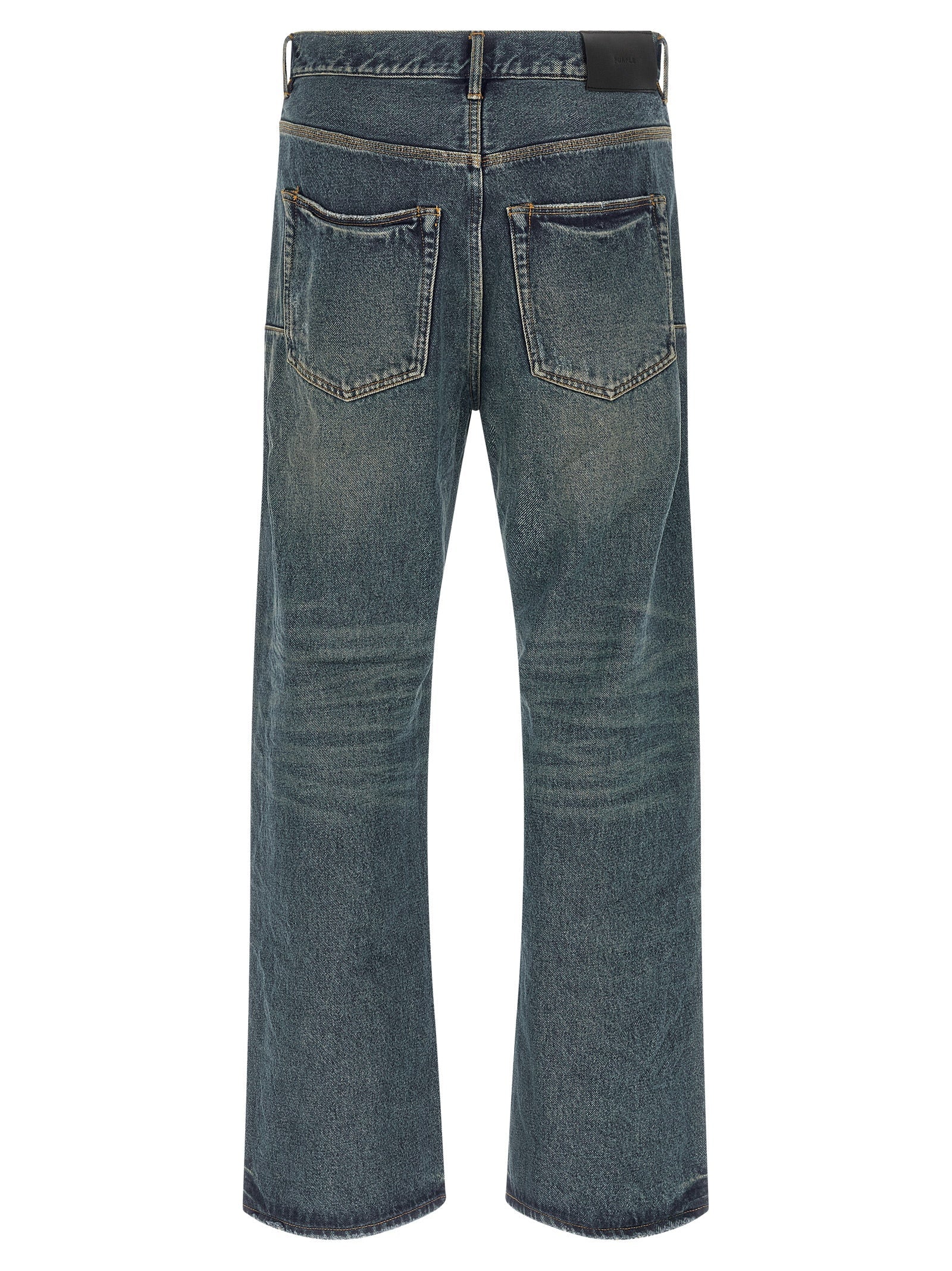 PURPLE Blue Cotton Jeans Denim