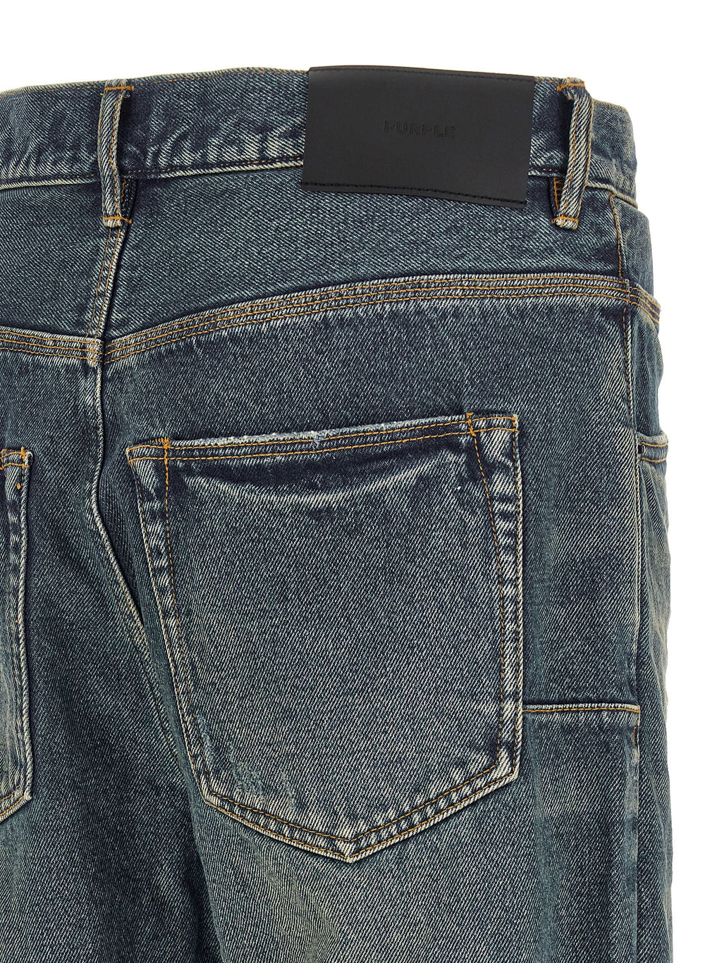 PURPLE Blue Cotton Jeans Denim