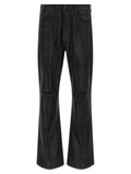 PURPLE Black Cotton Flared Jeans