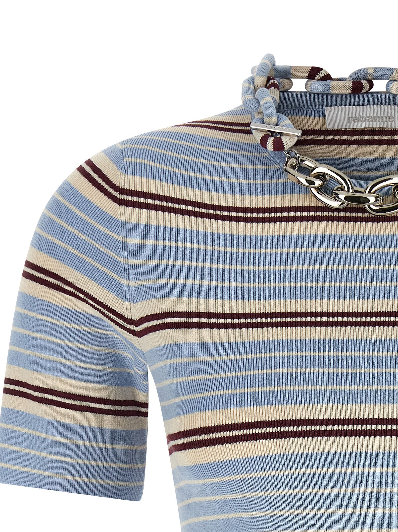 Paco Rabanne Blue Textile T-Shirt