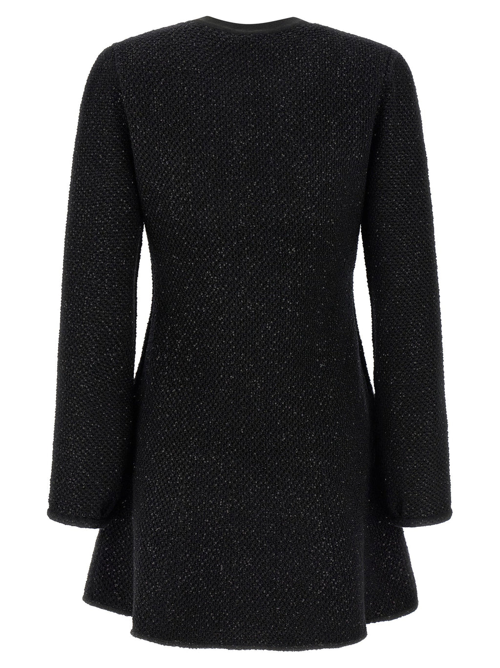 Self-Portrait Black Cotton Short Dress