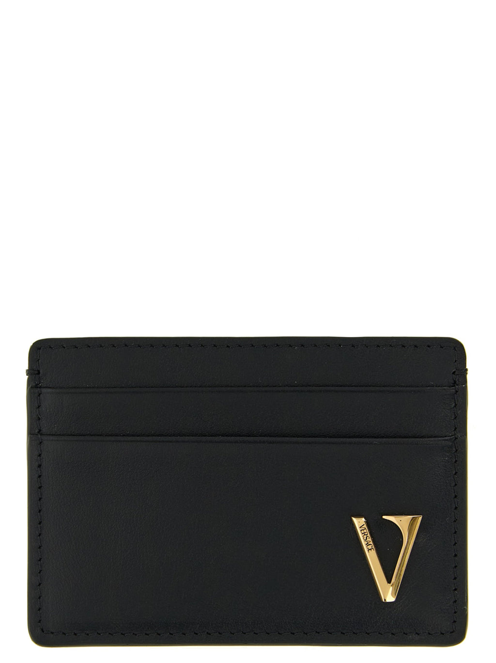 Versace Black Calfskin Cardholder