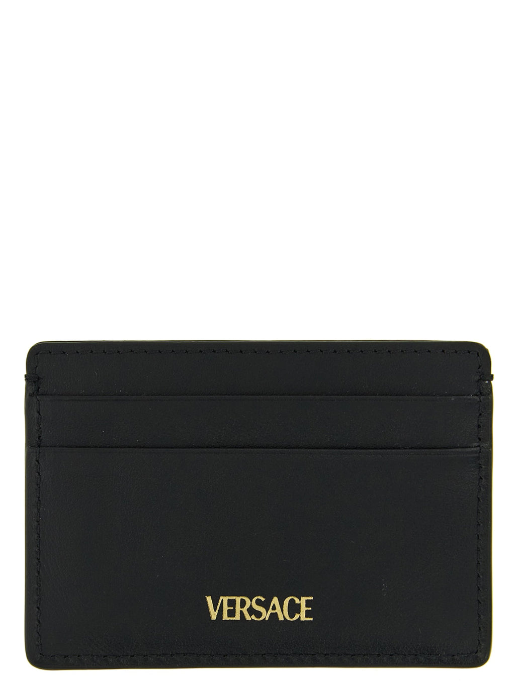 Versace Black Calfskin Cardholder